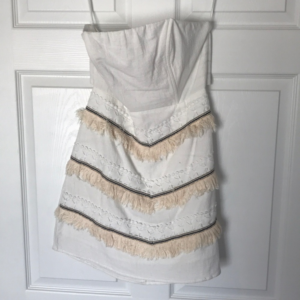 Red Dress Boutique White Fringe Dress